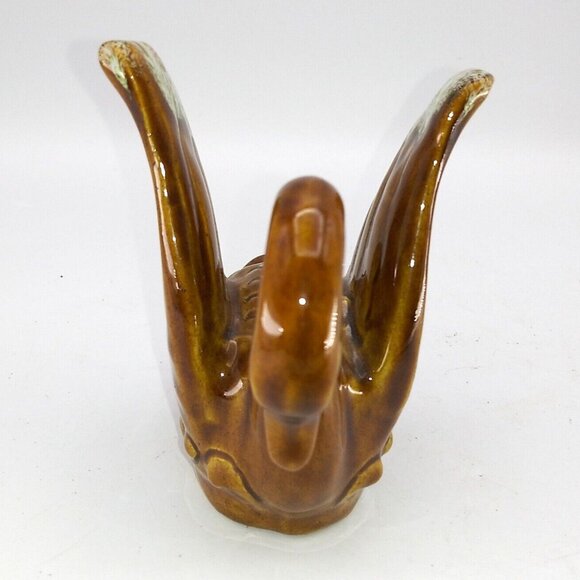 Van Briggle 5" Swan Glazed porcelain signed Figurine statue Colorado Springs USA - Picture 4 of 9